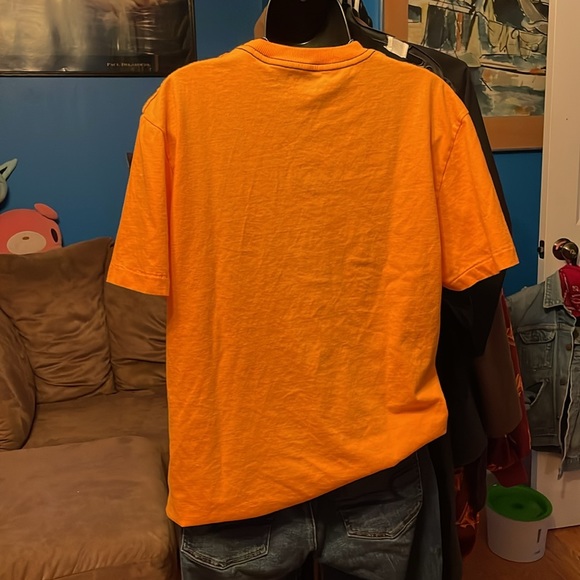 Orange “Costing Through Life” Walt Disney World tee w/Mickey & Goofy - Picture 5 of 6